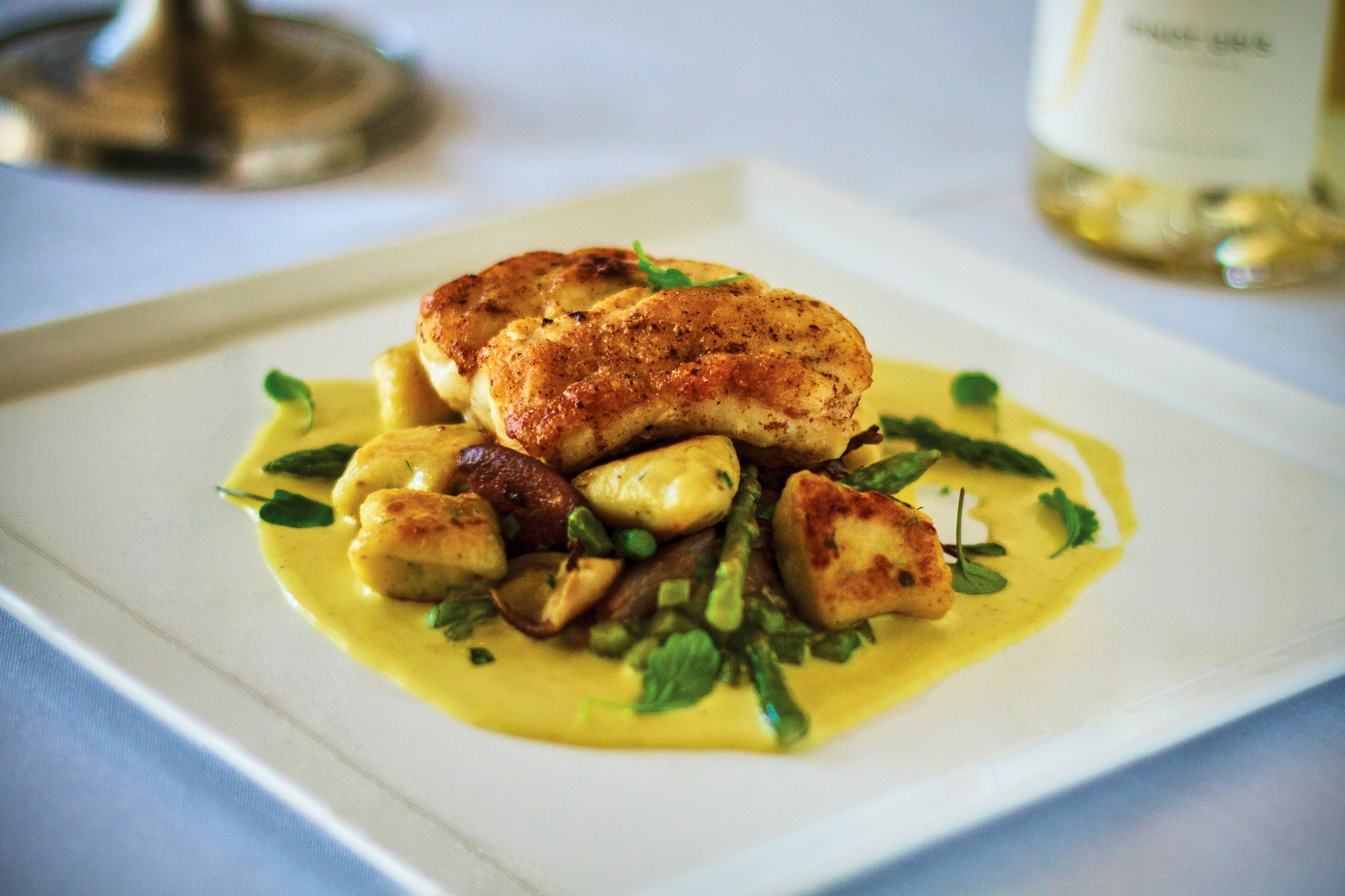 Plated recipe dish with vegetables